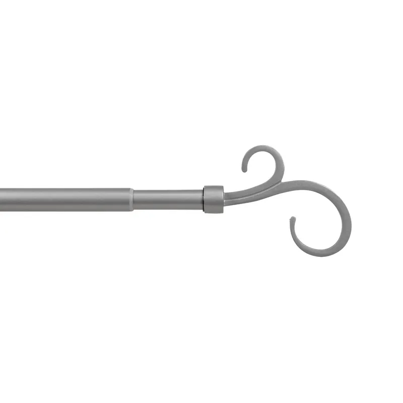 Bastone per tende Kit Riccio in metallo 120/210 x Ø 1,9/1,6 cm grigio Alleen Vandaag