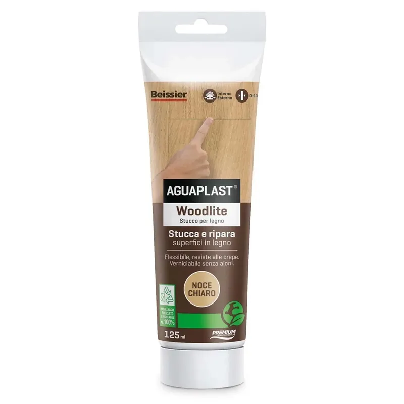 Stucco per legno Aguaplast Woolite pronto all‘uso noce chiaro 125 ml Betrouwbaar