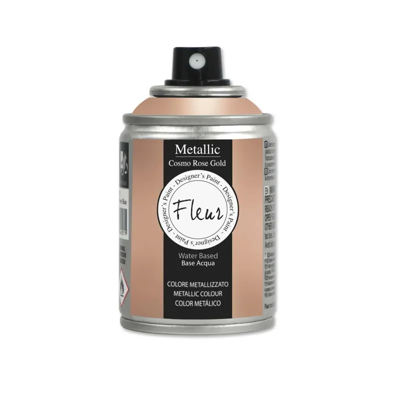 Colore metallizzato spray Fleur F93 Cosmo Rose Gold 100 ml Direct Verzonden