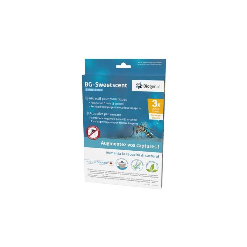 Direct Beschikbaar Ricarica attira zanzare Biogents Sweetscent 3 pz
