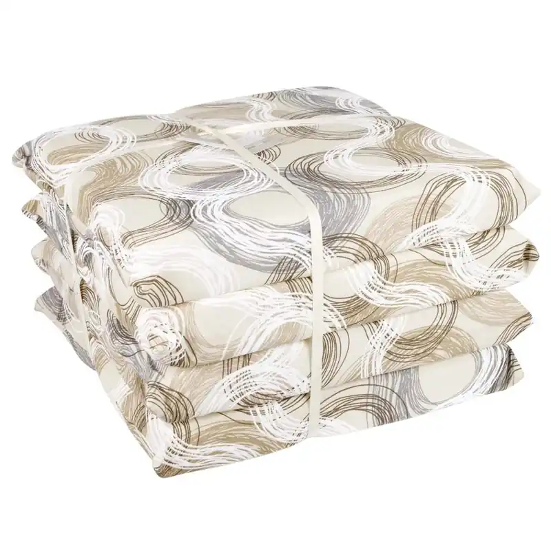 Cuscino per sedia 40x40x20 cm 4 pz giallo Nu Kopen