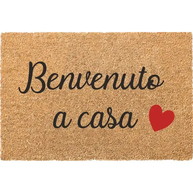 Shop Nu Zerbino in cocco 40x60 cm stampa love is in the air