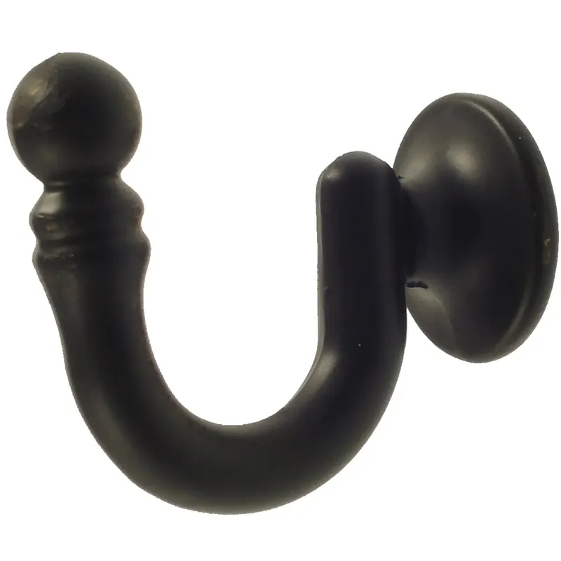 Snelle Levering Gancio fermatenda in metallo nero 2 pz