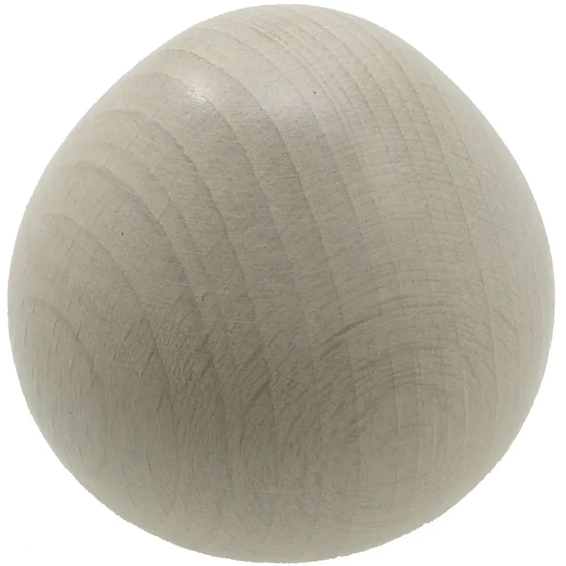 Terminale bastone tenda Ghianda in legno bianco antico Ø 23 mm 2 pz Koopje