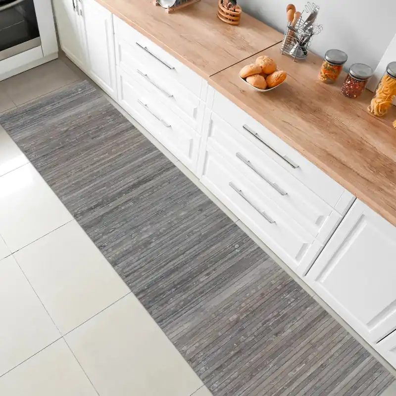 Tappeto Style in bamboo grigio 50 x 280 cm Meest Verkocht