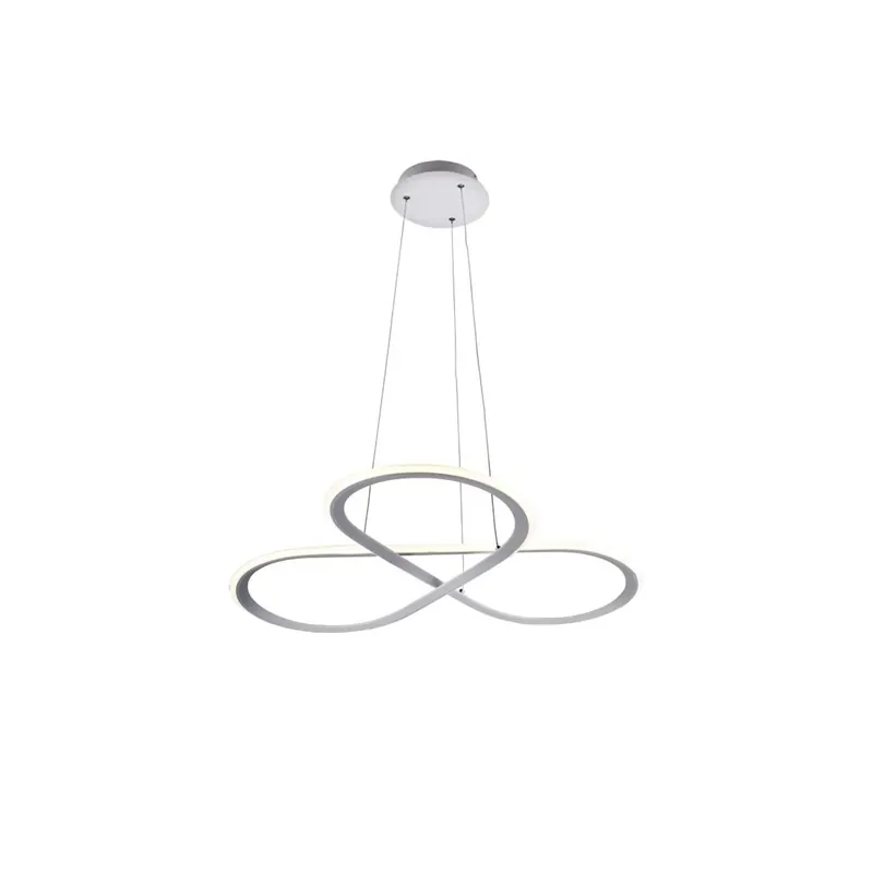 Lampadario a sospensione Eos LED 40 W Bianco Neutro alluminio 59x55x120 cm Korting