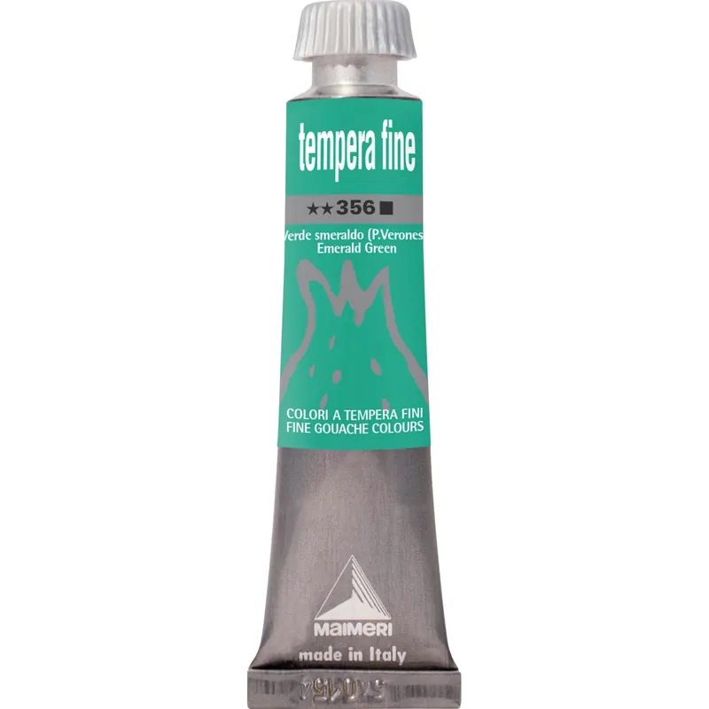 Hoge Kwaliteit Colore tempera fine verde smeraldo P.Veronese 20 ml