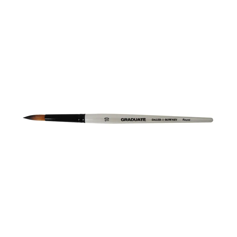 Pennello sintetico tondo multitecnica Daler-Rowney Graduate 10 manico corto Direct Verzonden