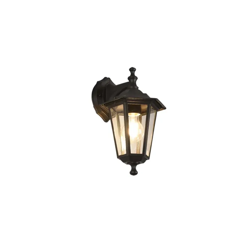 Lage Prijs Applique Pienza Down 16,5x16 cm nero
