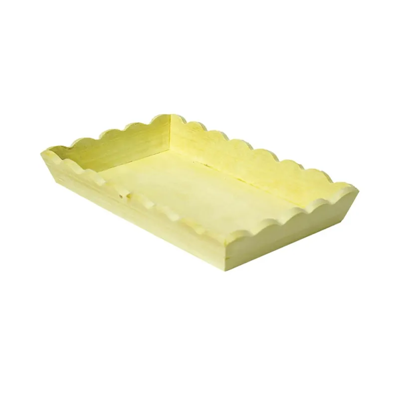 Uitverkoop Vassoio in legno ondulato 28x20x4 cm