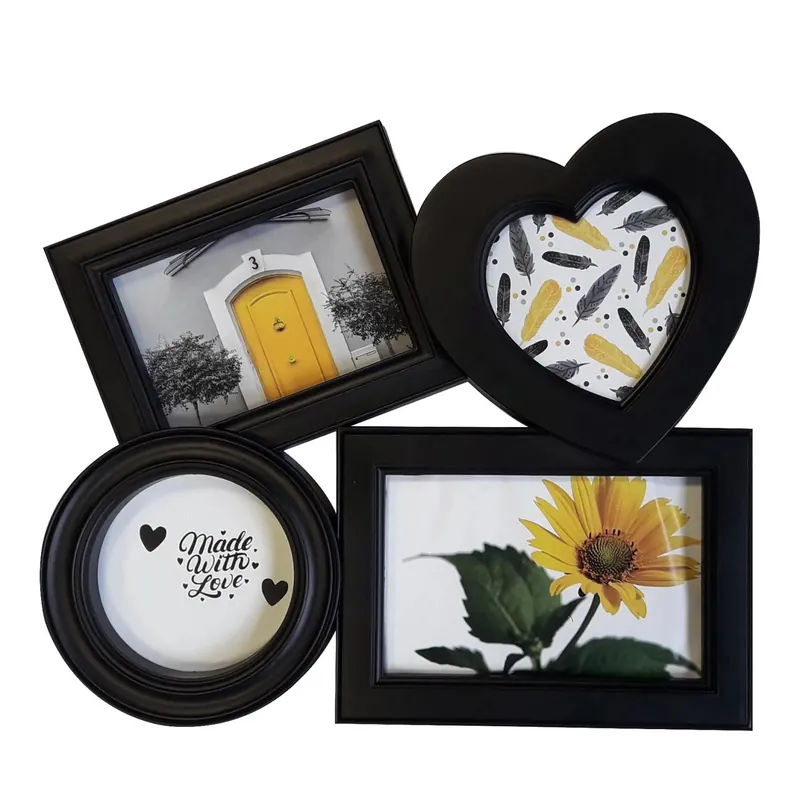 Speciale Aanbieding Cornice multifoto nera 4 posti