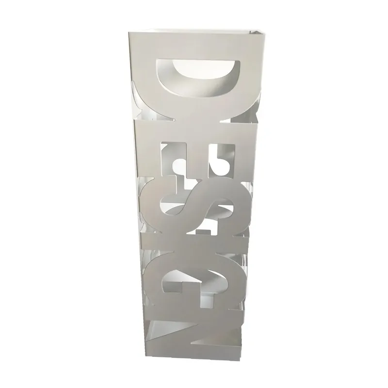 Hoge Kwaliteit Portaombrelli in ferro Design con vaschetta salvagoccia 49x15,5 cm