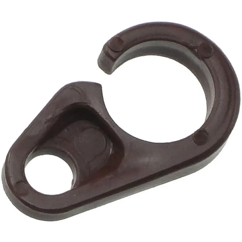 Ganci in plastica per tendine a vetro marrone 7 mm 20 pz Nieuw