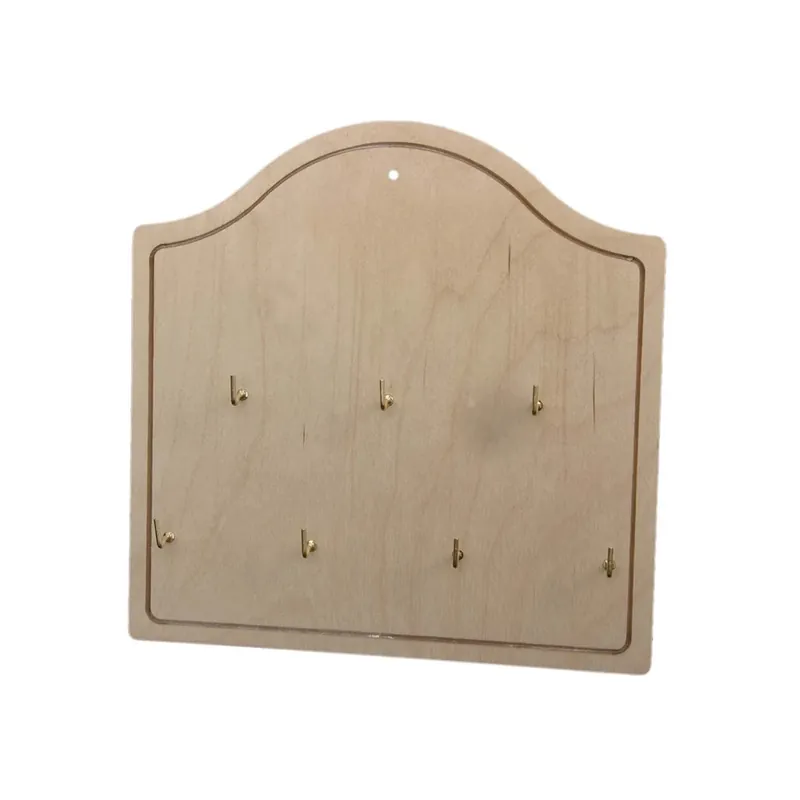 Appendino legno portachiavi con 7 ganci 25x25x0,8 cm Betaalbaar