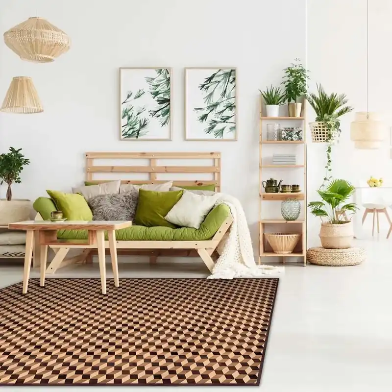 Shop Nu Tappeto in Vinile Geometric Parquet 150x230 cm