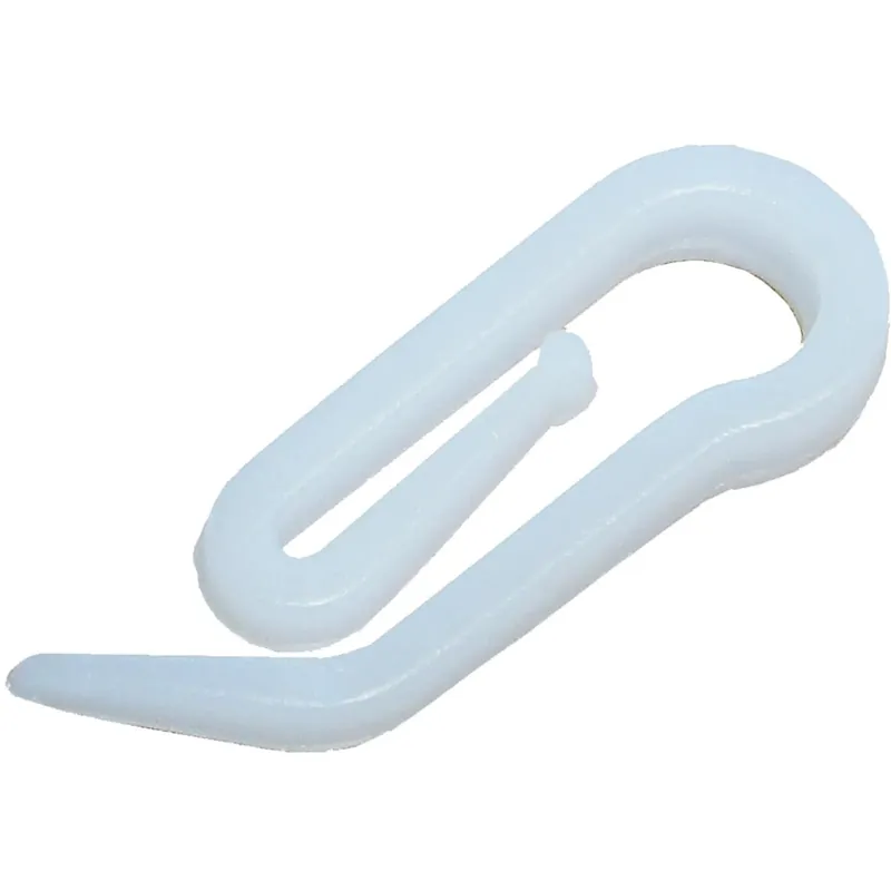 Ganci per tende a vetro in plastica bianco 10 pz Direct Beschikbaar