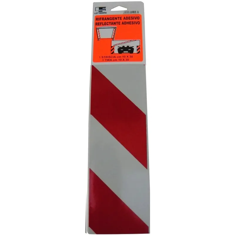 Beste Prijs Nastro adesivo rifrangente destra 10 cm rosso/bianco