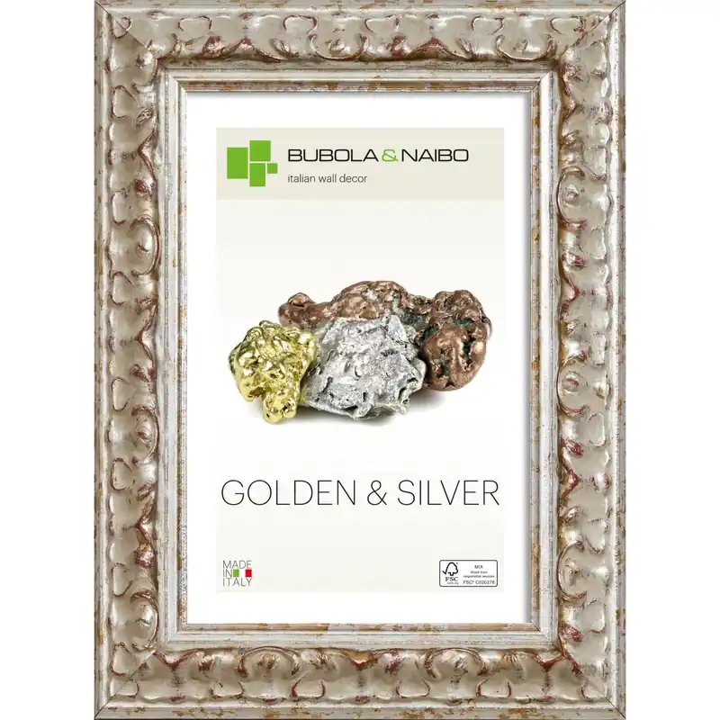Hete Deal Cornice legno Archea argento 25 x 35 cm
