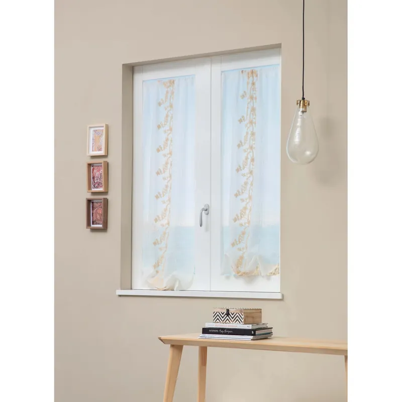 Tenda a vetro Mia L 60 x H 240 cm bianco Hoge Kwaliteit