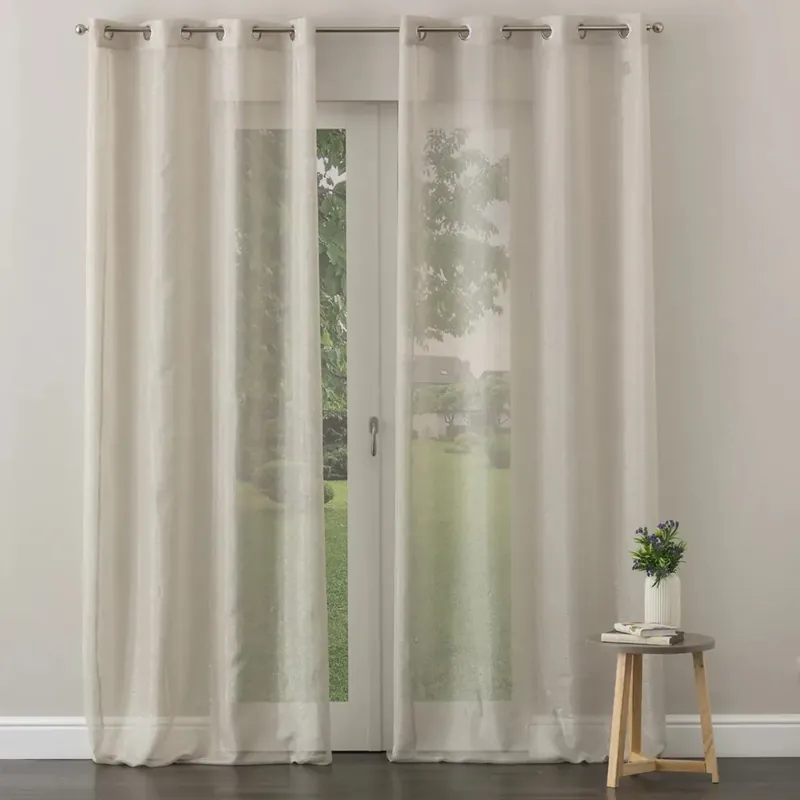 Tenda arredo Luciole con anelli lino 140x280 cm Voordeelprijs