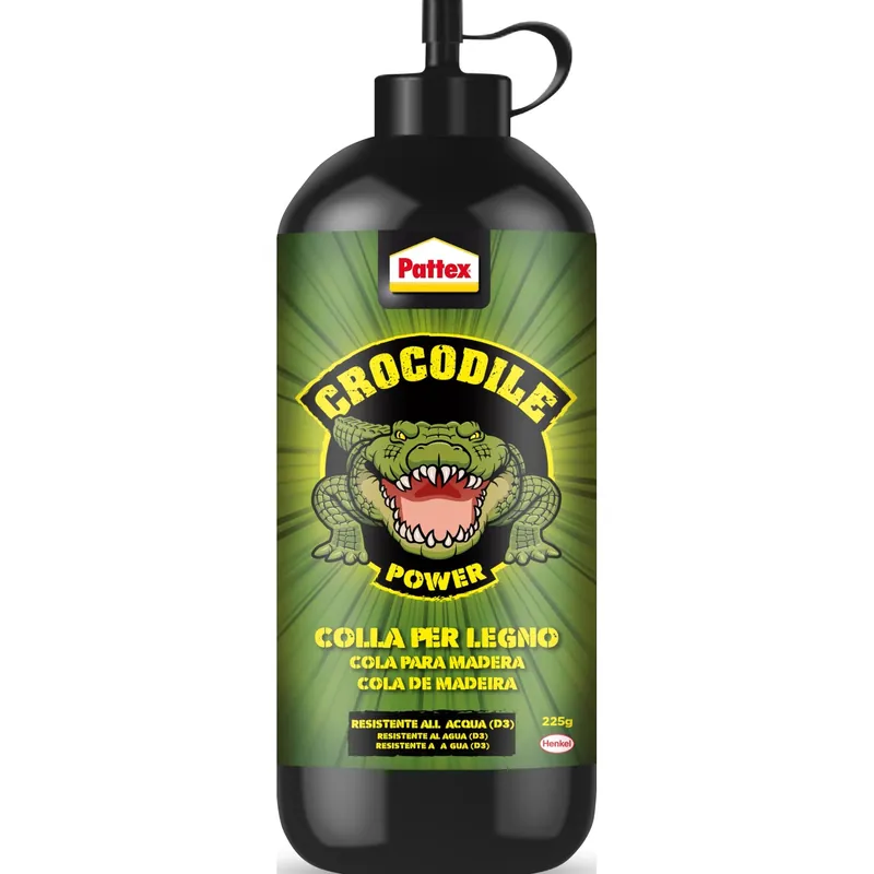 Colla per legno Pattex Crocodile 1 Idroresistente (D3) 225 g Gecertificeerd