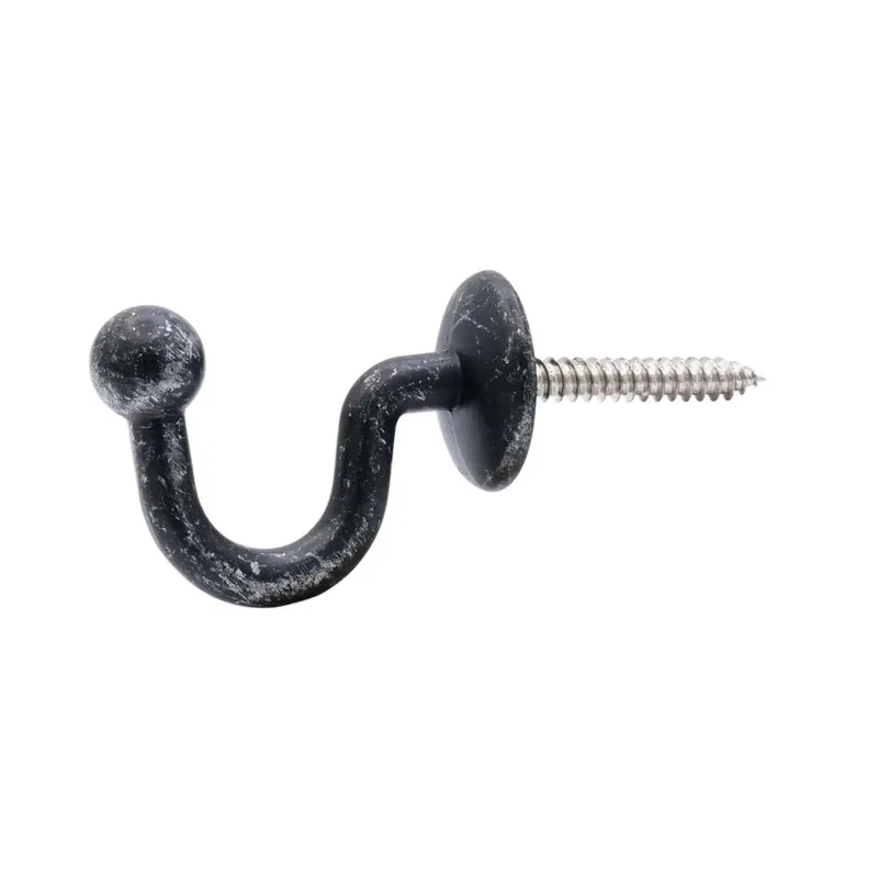Favoriet Ganci fermatenda in metallo parete nero 2 pz