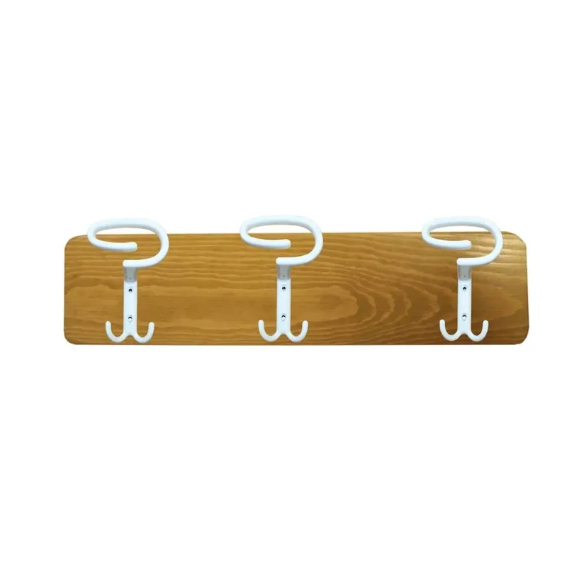 Assicella legno rovere con 3 pezzi L 50 x H 8 x P 14 cm Gratis Retour