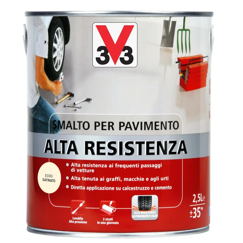 Smalto per Pavimenti Alta Resistenza Ecrù 2,5 l Korting