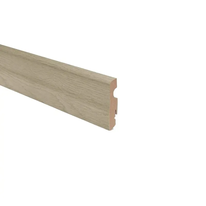 Koop Online Battiscopa in mdf rovere beige Niagara H 7 cm