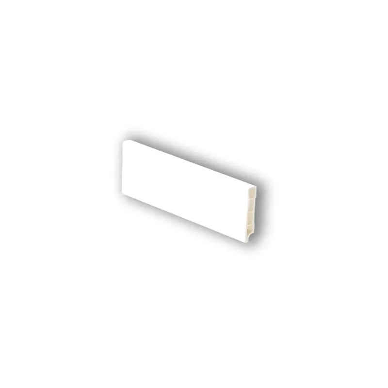 Battiscopa in pvc bianco squadrato H 7 cm Flitsaanbieding