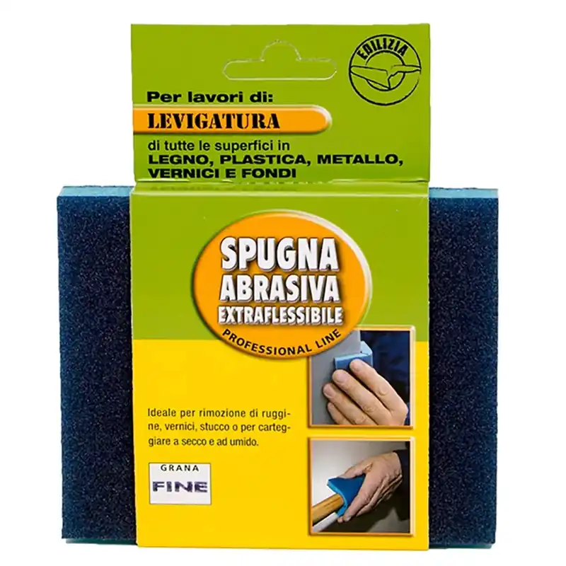 Spugna abrasiva grana fine blu Finale Uitverkoop