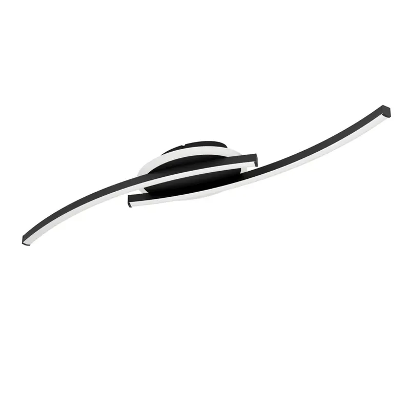 Populair Plafoniera LED Lungolago 1500 lm bianco neutro 74x60x140 cm nero