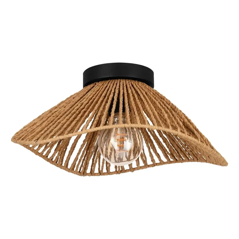 Plafoniera Lavister Ø 39 x 17,5 cm nero-naturale Shop Nu