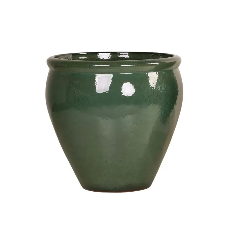 Lage Kosten Vaso per piante da esterno in ceramica M 48,5x48,5x47,5 cm verde