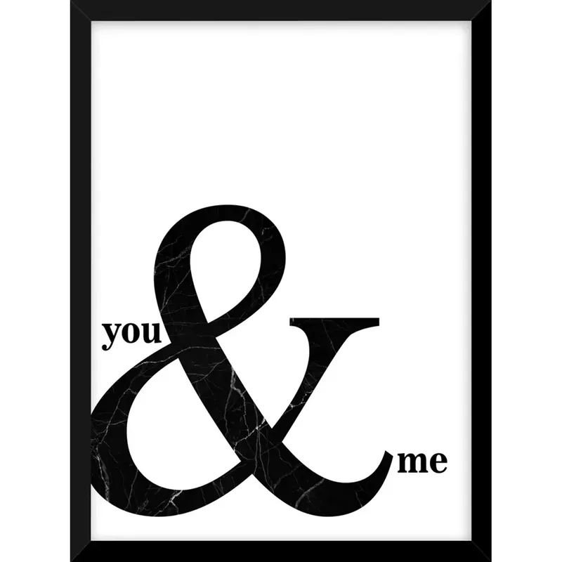 Must-Have Stampa incorniciata You&Me 30x40 cm