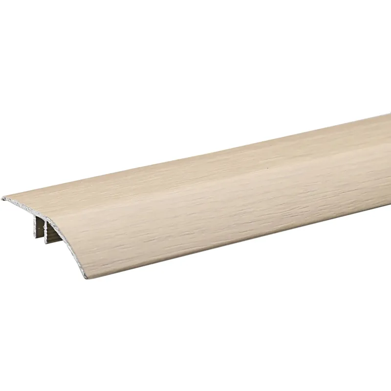 Must-Have Profilo per parquet Scivoparc in alluminio acero bianco 6 mm x 40 mm x 2700 mm