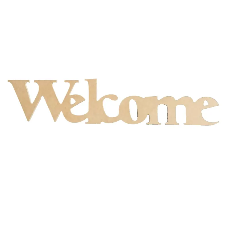 Scritta in legno mdf Welcome 68x13,5x1 cm Must-Have