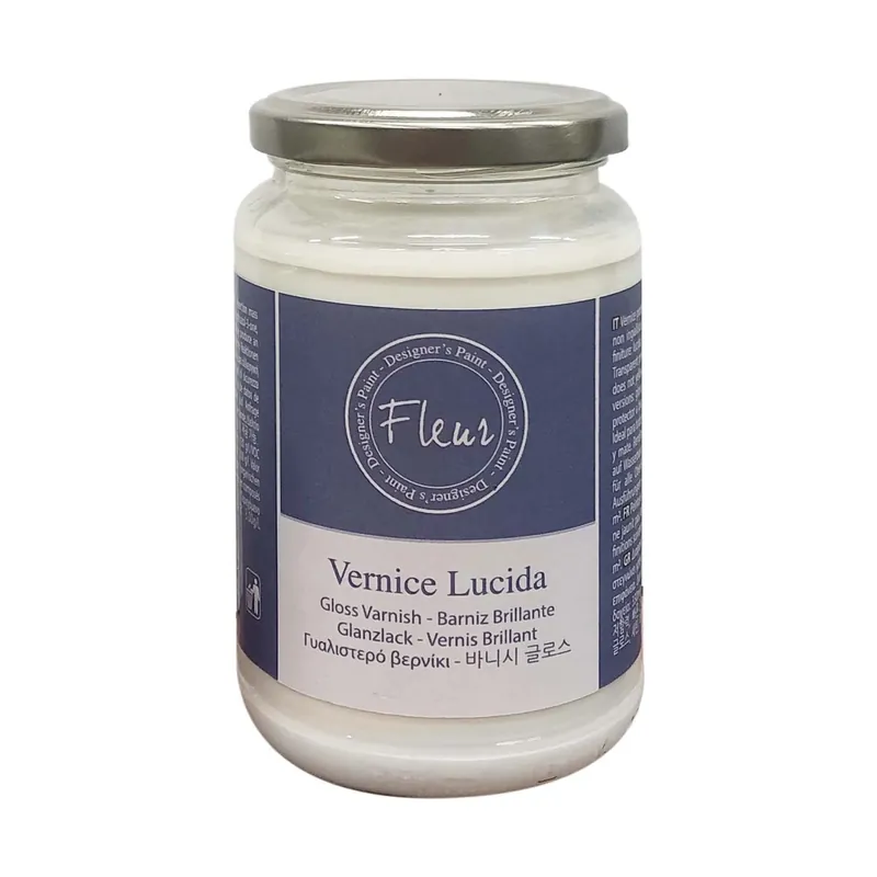 Vernice all`acqua Fleur V01 trasparente lucida 330 ml Exclusieve Aanbieding