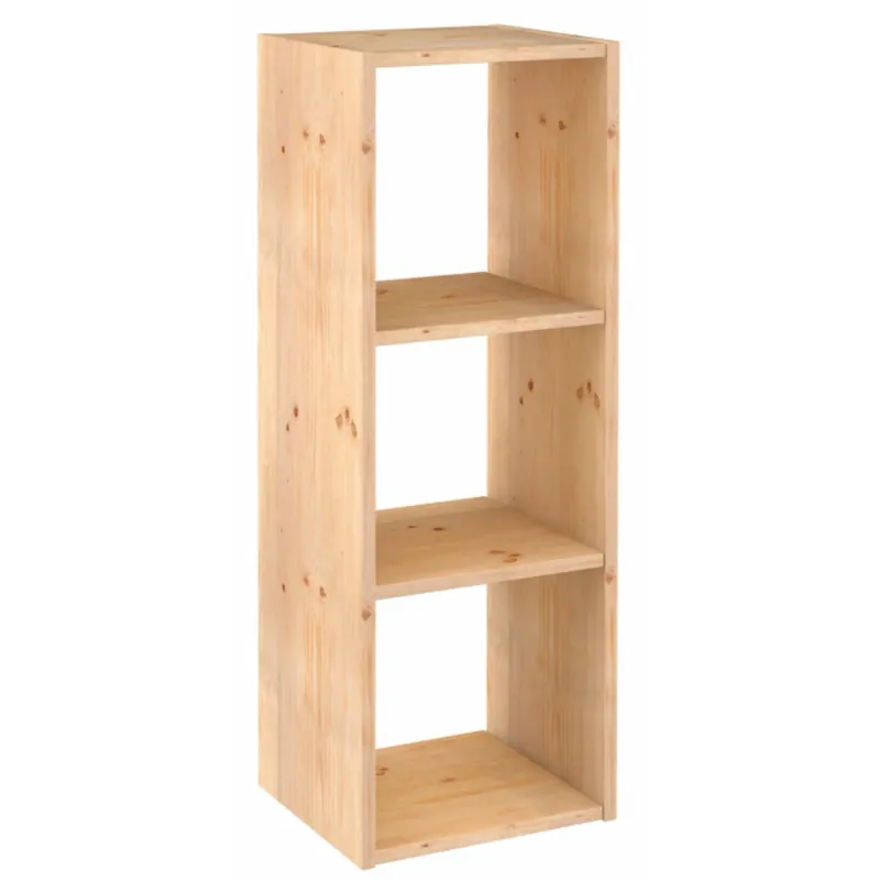 Laatste Kans Libreria cubo in legno Dinamic 3 ripiani 105,4x36,2x33 cm