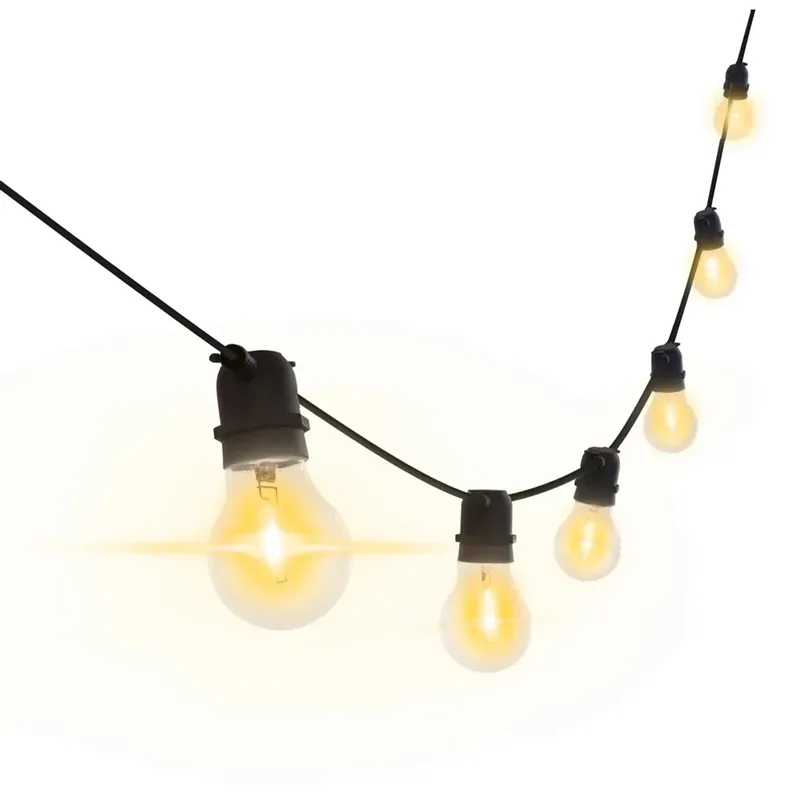 Finale Uitverkoop Catena luminosa da esterno LED Fiesta E27 6 W 500 lm 2200 K nera