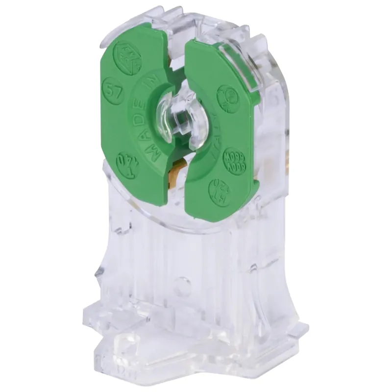 2 portalampada 2 A 250 V, attacco G13 per tubi fluorescenti bianco Betrouwbaar