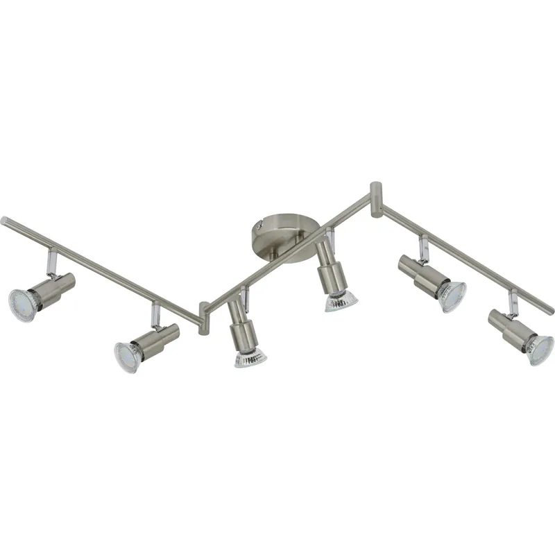 Dagaanbieding Barra LED 6 faretti snodabile in metallo One 3W