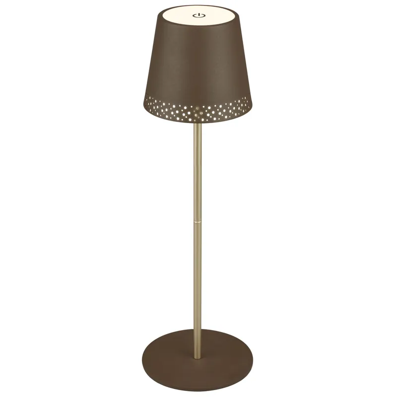 Lampada da tavolo a LED con ricarica USB marrone 280 lm Betaalbaar