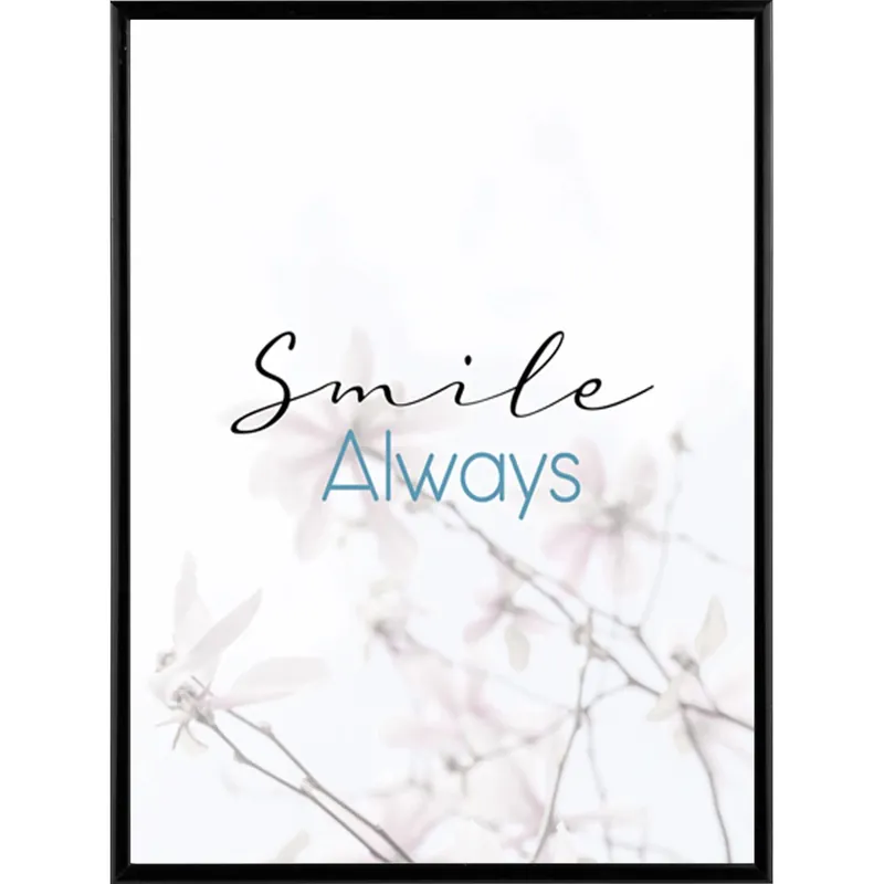 Stampa incorniciata Smile Always 20x25 cm Beperkt Aanbod