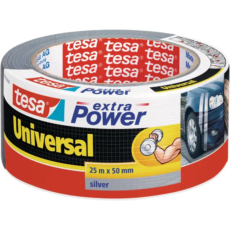 Meest Verkocht Nastro adesivo telato Tesa Extra Power universale 50 mm x 25 m grigio