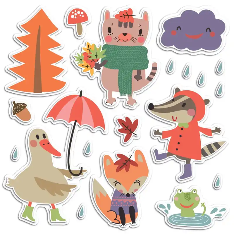 Adesivo decorativo in gomma Rainy Day 47x70 cm Actieprijs