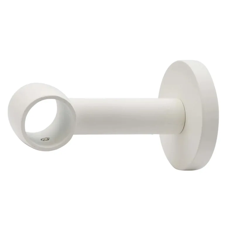Supporto a parete profilo tondo in ferro avorio 1 via Ø 2 cm Seizoensaanbieding
