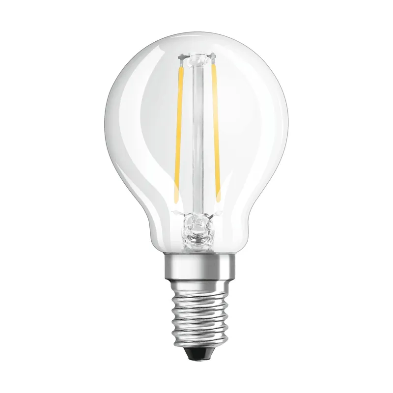 Lampadina LED E14 forma a sfera Osram 250lm trasparente Direct Verzonden