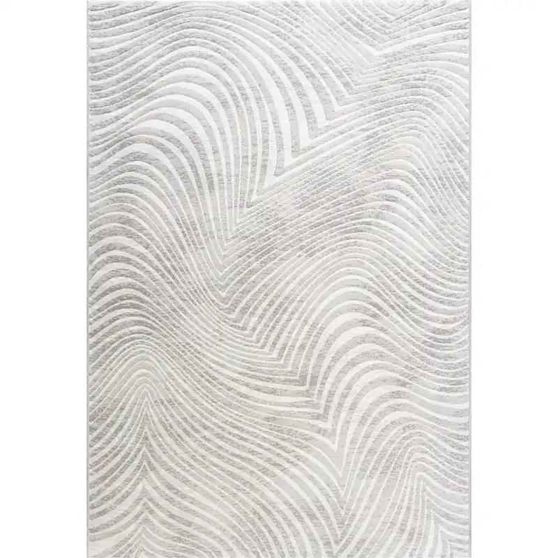 Tappeto Lido geometrico beige 120 x 170 cm Koopje