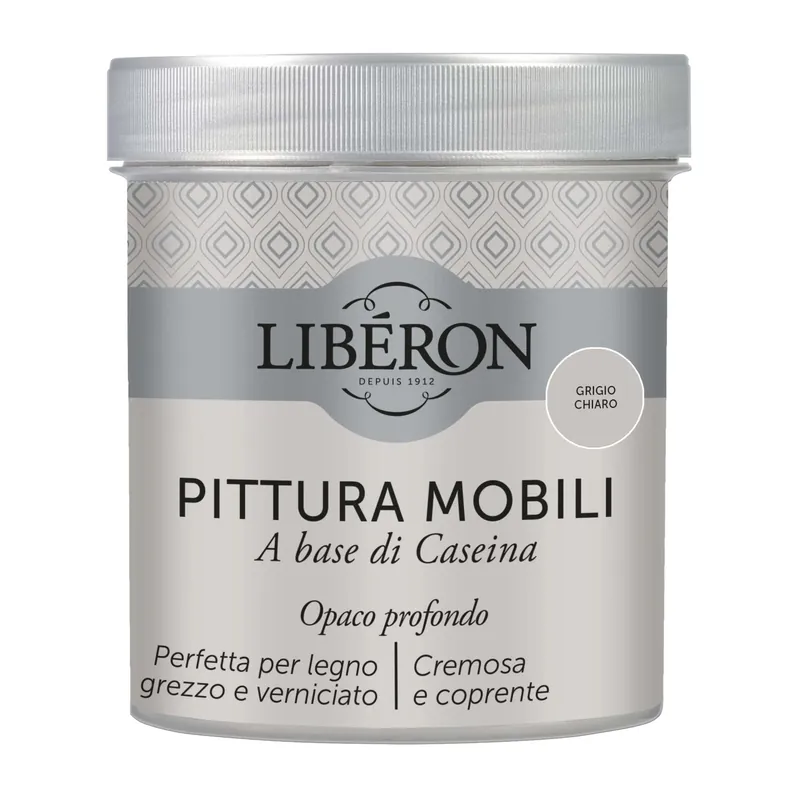 Pittura Mobili a base di Caseina Grigio chiaro 0,5 l Beperkte Voorraad